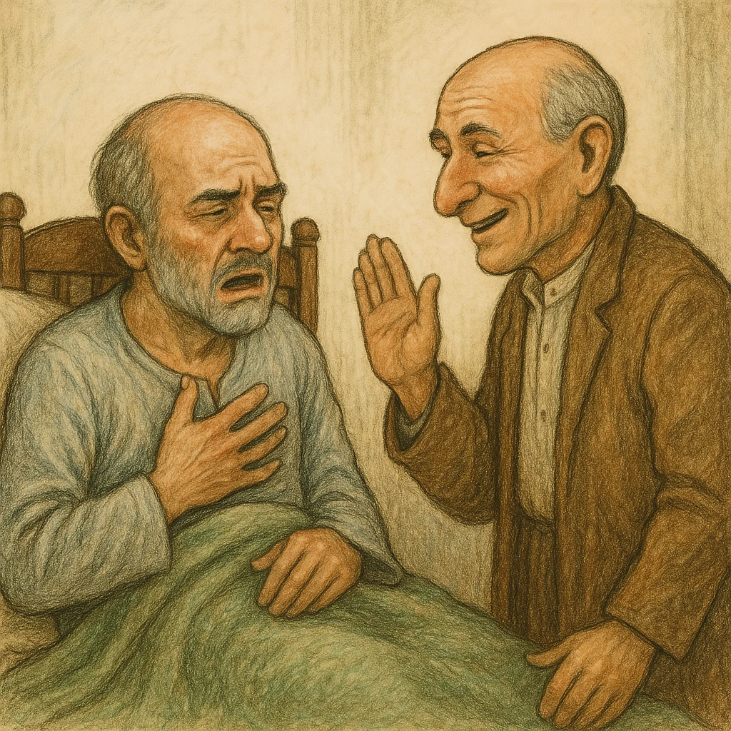 داستان عیادت ناشنوا از همسایه بیمار